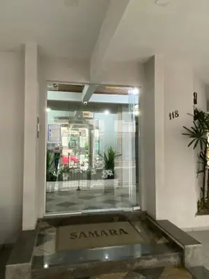 A área de receção ou átrio de Apartamento Impecável, próximo ao mar!