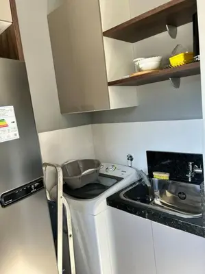 A cozinha ou kitchenette de Apartamento na praia de palmas