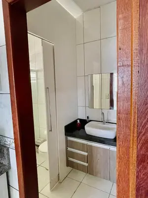 Uma casa de banho em Casa de Ferias Em Governador Celso Ramos