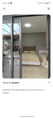 Uma cama ou camas num quarto em Casa vista mar