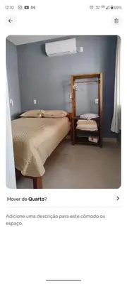 Uma cama ou camas num quarto em Casa vista mar