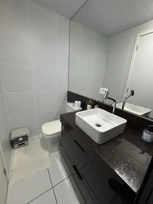 Uma casa de banho em Apartamento Vagner