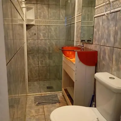 Uma casa de banho em Pousada Morro dó Macaco ARTE