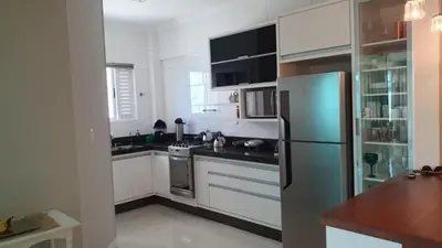 A planta de Amplo Apartamento em Meia Praia