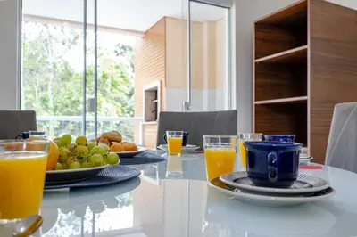 Refeições no apartamento ou nas proximidades