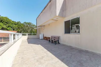 Uma varanda ou terraço em Cobertura na praia de Bombinhas