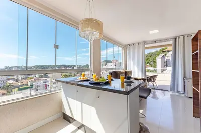 A cozinha ou kitchenette de Cobertura na praia de Bombinhas
