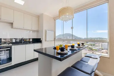 A cozinha ou kitchenette de Cobertura na praia de Bombinhas