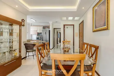 A cozinha ou kitchenette de Apto vista mar c/ churrasq. a 50m da Praia ATT0602