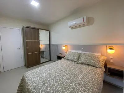 A planta de B117 - Aluguel 03 dormitórios a 200 metros do mar