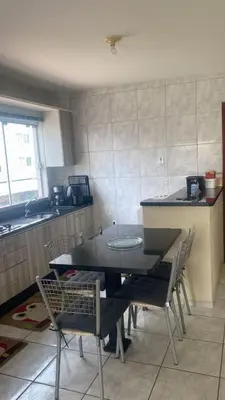 A cozinha ou kitchenette de Apartamento Temporada Porto Belo