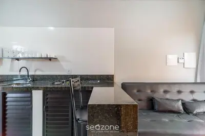 A cozinha ou kitchenette de RUC - Casas a 270m da Praia do Canto Grande
