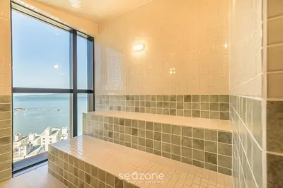 A planta de MHF III - Apts Variados a 280m da Praia em Itapema