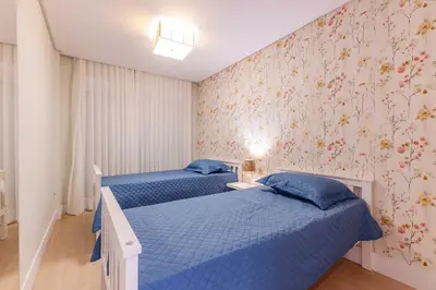 Uma cama ou camas num quarto em Cobertura com Jacuzzi Privativa - Boulevard