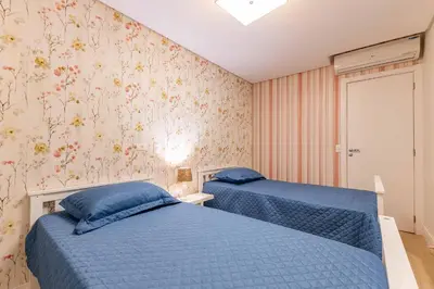 Uma cama ou camas num quarto em Cobertura com Jacuzzi Privativa - Boulevard