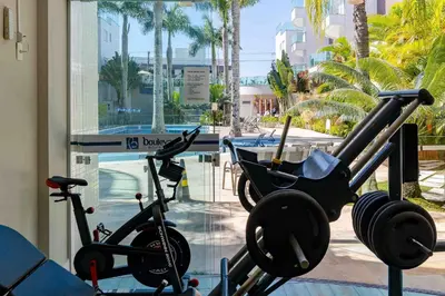 O centro de fitness e/ou as comodidades de fitness de Cobertura com Jacuzzi Privativa - Boulevard