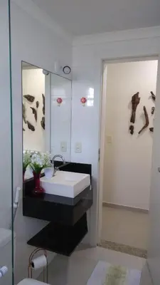 Uma casa de banho em Apartamento encantador em Bombinhas