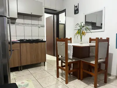 A planta de B165 - Apto para 6 pessoas no centro de Bombinhas