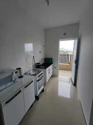 A cozinha ou kitchenette de Ap 05 Praia de Mariscal