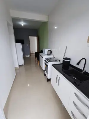 A cozinha ou kitchenette de Ap 05 Praia de Mariscal