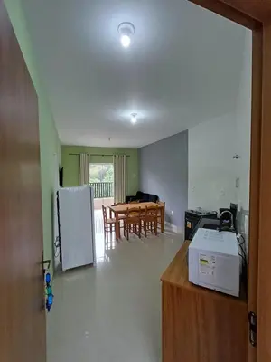 A cozinha ou kitchenette de AP 02 Praia de Mariscal