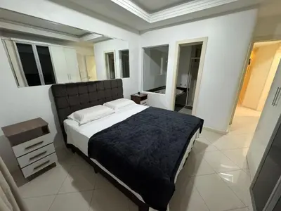 A planta de Apartamento 3 Suítes Vila do Mar Meia Praia