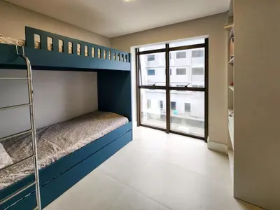 Uma cama ou camas num quarto em MDM-301 Moderno Dpto frente a la playa de Palmas