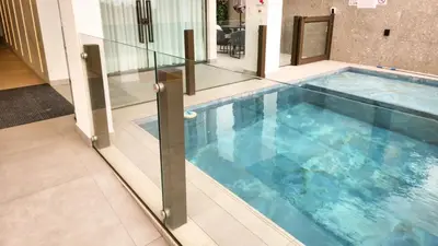 A piscina em ou perto de MDM-301 Moderno Dpto frente a la playa de Palmas