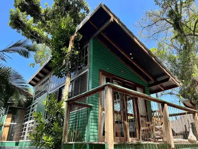 O edifício onde a casa de férias está situado