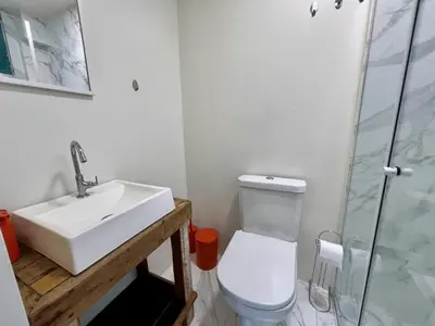 Uma casa de banho em Casa Saíra