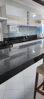 A cozinha ou kitchenette de Apartamento 202 Bombinhas