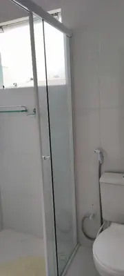 Uma casa de banho em Apartamento 202 Bombinhas