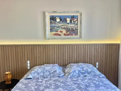 Uma cama ou camas num quarto em Piscina no condominio! Apto em Palmas! OJ04I