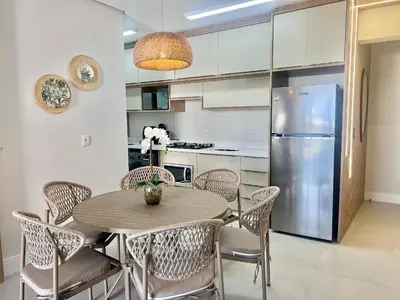 A cozinha ou kitchenette de Piscina no condominio! Apto em Palmas! OJ04I