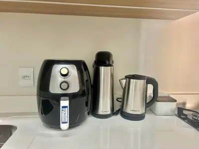 Comodidades para chá e café em Piscina no condominio! Apto em Palmas! OJ04I
