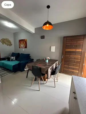 Uma área de estar em Casa para família em Bombinhas