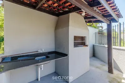 A planta de Casa 3Q c/ Churrasqueira 140m da Praia RAE0126
