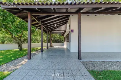 A planta de Casa 3Q c/ Churrasqueira 140m da Praia RAE0126