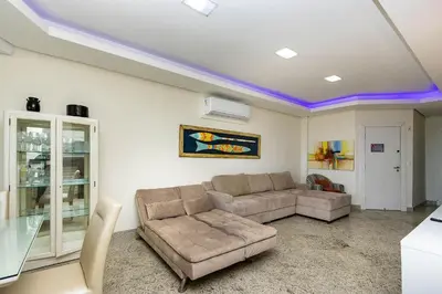 A planta de Praia de Fora 101 – Lindo Apartamento com Vista Panorâmica para o Mar na Praia de Quatro Ilhas.