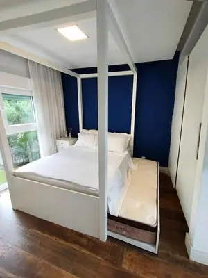 Uma cama ou camas num quarto em Casa da Frida