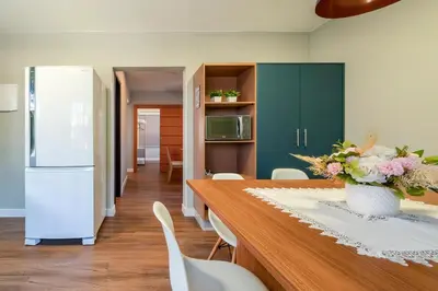 A cozinha ou kitchenette de Casa alto padrão com piscina p/15 pessoas