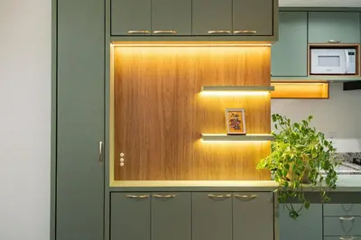 A cozinha ou kitchenette de Achei Itapema • 803A, Mirante das Oliveiras