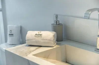 A planta de Achei Itapema • Elegante ap 3 suítes 400m do mar