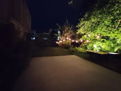 Um jardim no exterior de Casa Nativa BC