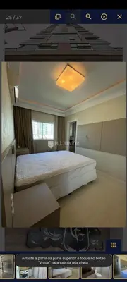Uma cama ou camas num quarto em Lindo apartamento em Itapema