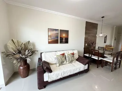 Uma área de estar em Costa Mar Residence - Bombinhas