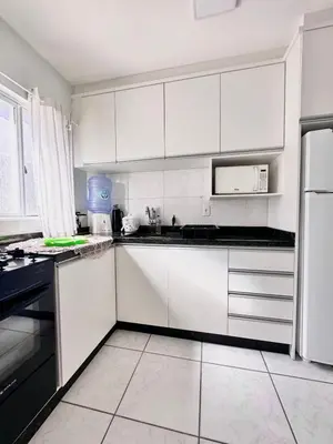 A cozinha ou kitchenette de Apartamento Térreo Praia de Bombinhas SC