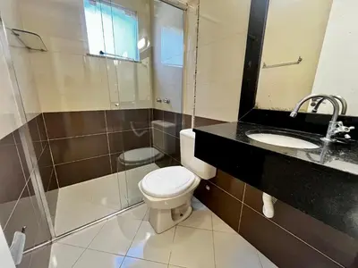 Uma casa de banho em Cobertura Duplex com vista para o Mar de Bombinhas
