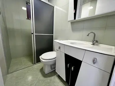 Uma casa de banho em Cobertura Duplex com vista para o Mar de Bombinhas
