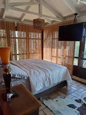 Uma cama ou camas num quarto em Vista única